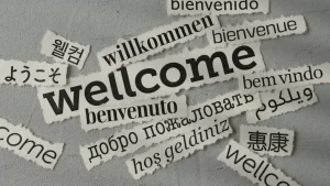 welcome written out in different languages