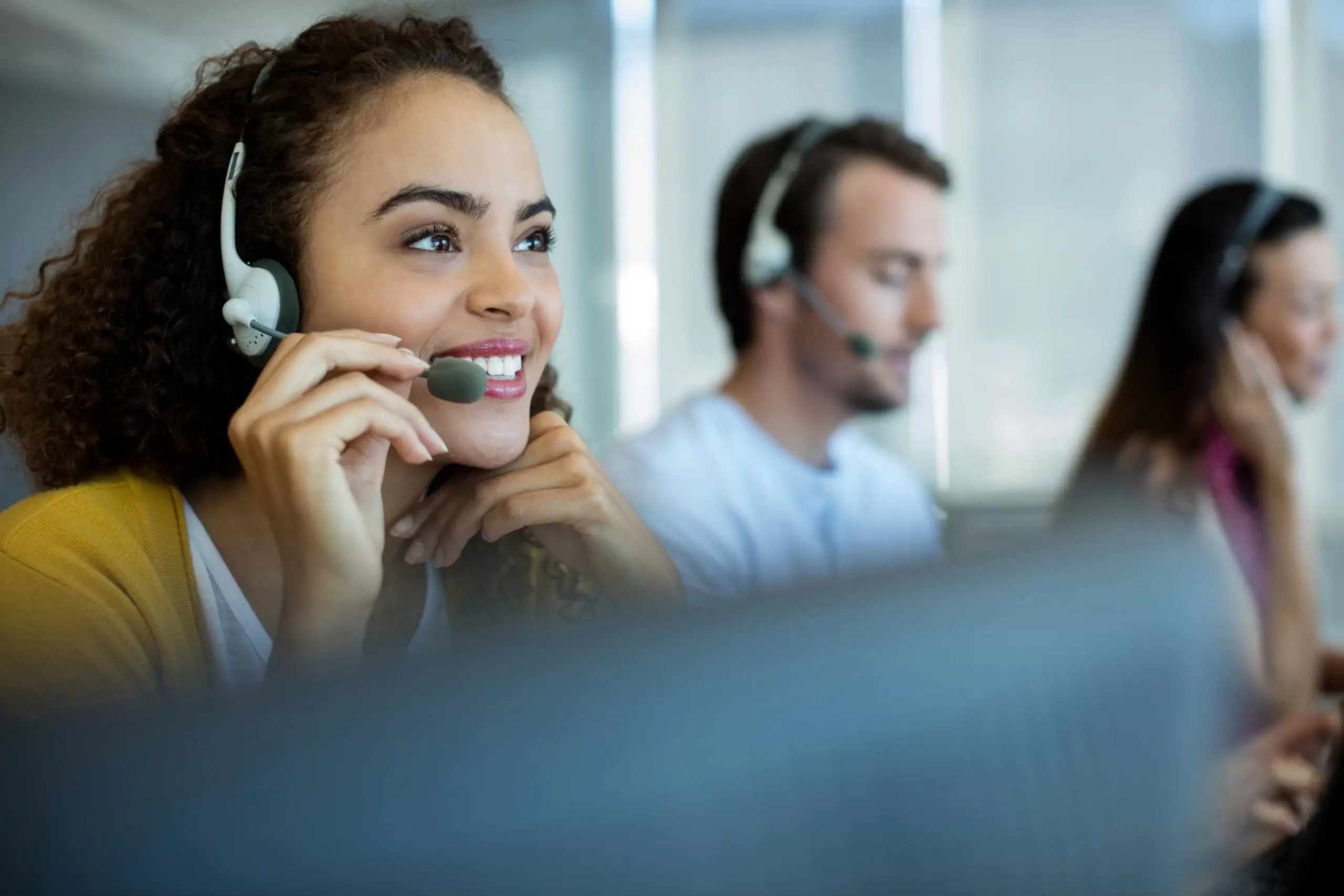 representatives providing customer support outsourcing services