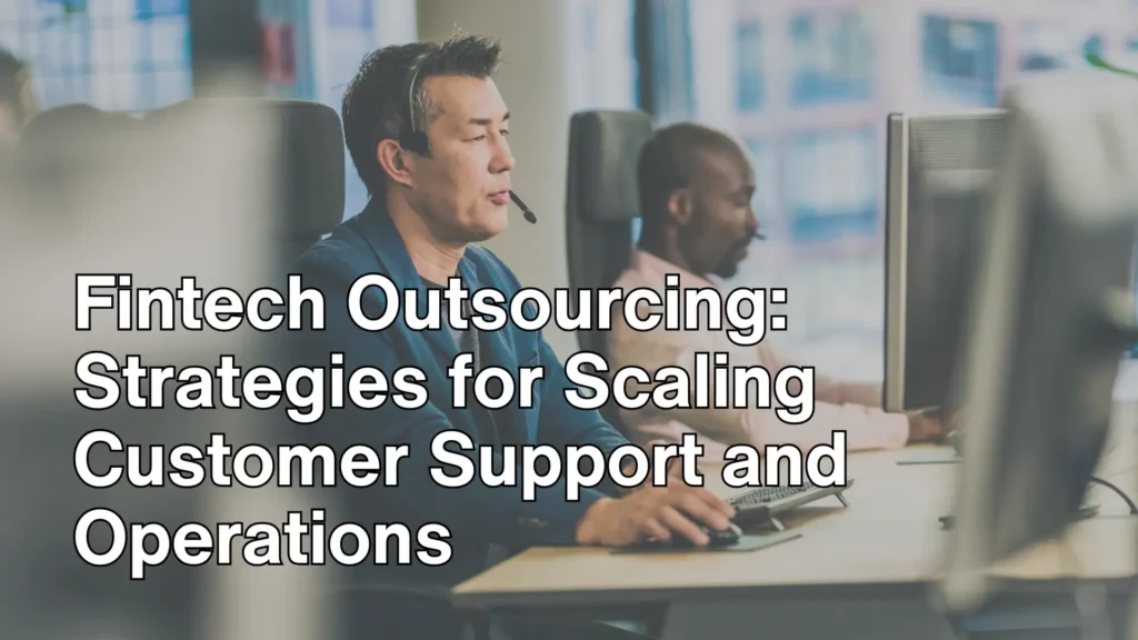 Fintech Outsourcing_ Strategies for Scaling Customer Support and Operations Image